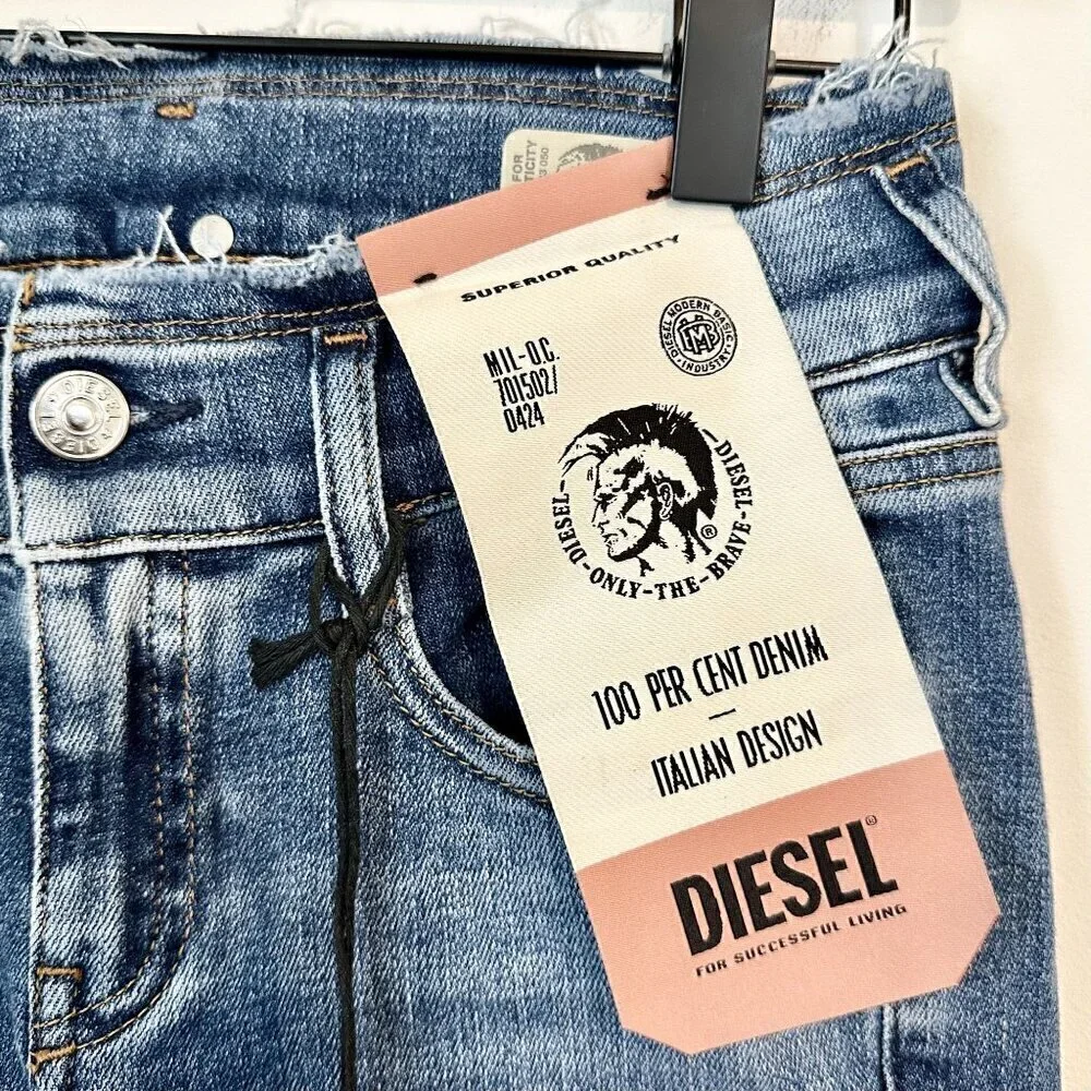 NWT Diesel Denim D-Ebbey Bootcut Low Waist Jeans - Size 24